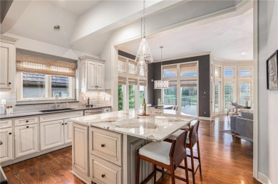 This exquisite 4 bed/4.5 bath home is perfectly placed on the #7 on Nicklaus Golf Club At LionsGate in Kansas - for sale on GolfHomes.com, golf home, golf lot