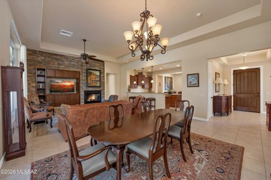 Located on corner lot in The Preserve, this 2011 Sabino offers on Saddlebrooke Golf Course in Arizona - for sale on GolfHomes.com, golf home, golf lot