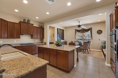 Located on corner lot in The Preserve, this 2011 Sabino offers on Saddlebrooke Golf Course in Arizona - for sale on GolfHomes.com, golf home, golf lot