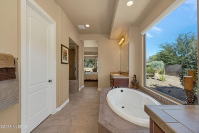Located on corner lot in The Preserve, this 2011 Sabino offers on Saddlebrooke Golf Course in Arizona - for sale on GolfHomes.com, golf home, golf lot