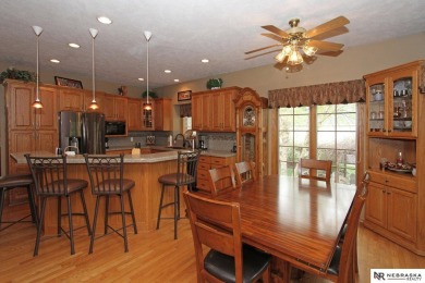 Beautiful all-brick ranch by Kinning Sydow featuring 4 bedrooms on Woodland Hills Golf Course in Nebraska - for sale on GolfHomes.com, golf home, golf lot