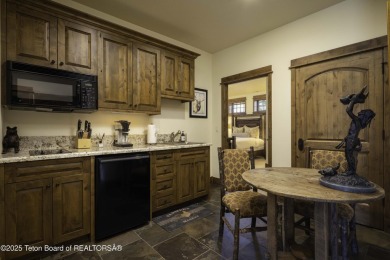 This beautifully maintained 4-bedroom, 4.5-bath log cabin in on Teton Springs Resort and Club in Idaho - for sale on GolfHomes.com, golf home, golf lot