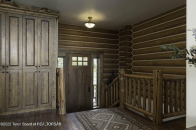 This beautifully maintained 4-bedroom, 4.5-bath log cabin in on Teton Springs Resort and Club in Idaho - for sale on GolfHomes.com, golf home, golf lot