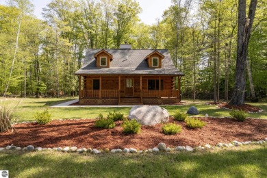 New construction, 4BD/2BA log cabin in the heart of Northern on A-Ga-Ming Golf Resort in Michigan - for sale on GolfHomes.com, golf home, golf lot