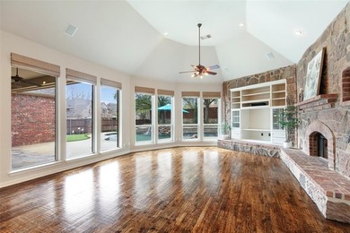 Set high on almost .4-acre corner lot in Lakeside Crossing, this on Stonebridge Ranch Country Club in Texas - for sale on GolfHomes.com, golf home, golf lot