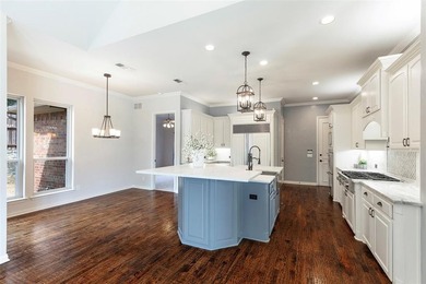 Set high on almost .4-acre corner lot in Lakeside Crossing, this on Stonebridge Ranch Country Club in Texas - for sale on GolfHomes.com, golf home, golf lot