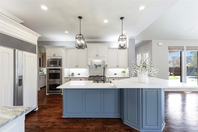 Set high on almost .4-acre corner lot in Lakeside Crossing, this on Stonebridge Ranch Country Club in Texas - for sale on GolfHomes.com, golf home, golf lot