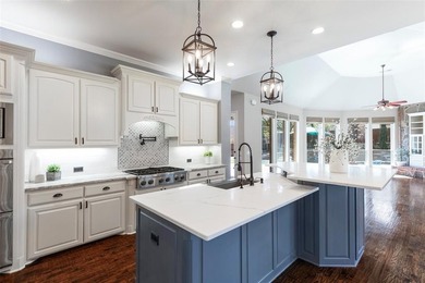 Set high on almost .4-acre corner lot in Lakeside Crossing, this on Stonebridge Ranch Country Club in Texas - for sale on GolfHomes.com, golf home, golf lot