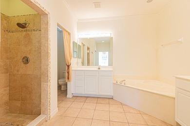 Beautifully refreshed and move-in ready, this elegant 3-bedroom on The Colony Golf and Country Club in Florida - for sale on GolfHomes.com, golf home, golf lot