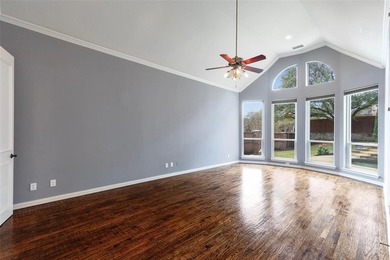 Set high on almost .4-acre corner lot in Lakeside Crossing, this on Stonebridge Ranch Country Club in Texas - for sale on GolfHomes.com, golf home, golf lot