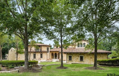 This exquisite waterfront Italian Villa sits on one acre in the on Cascades Golf Club in Texas - for sale on GolfHomes.com, golf home, golf lot