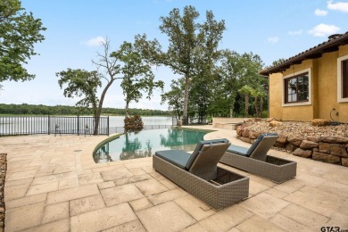 This exquisite waterfront Italian Villa sits on one acre in the on Cascades Golf Club in Texas - for sale on GolfHomes.com, golf home, golf lot