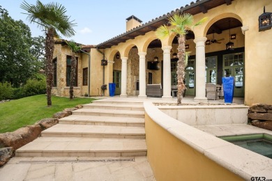 This exquisite waterfront Italian Villa sits on one acre in the on Cascades Golf Club in Texas - for sale on GolfHomes.com, golf home, golf lot