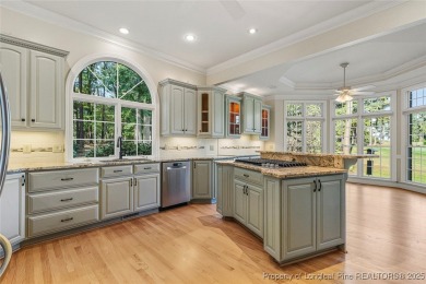 Stunning custom build, brick home, located in the gated and golf on Carolina Trace Country Club in North Carolina - for sale on GolfHomes.com, golf home, golf lot