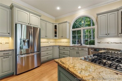 Stunning custom build, brick home, located in the gated and golf on Carolina Trace Country Club in North Carolina - for sale on GolfHomes.com, golf home, golf lot