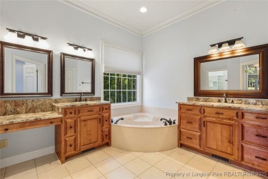 Stunning custom build, brick home, located in the gated and golf on Carolina Trace Country Club in North Carolina - for sale on GolfHomes.com, golf home, golf lot