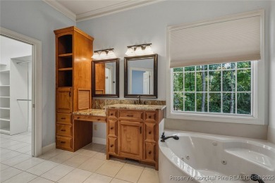 Stunning custom build, brick home, located in the gated and golf on Carolina Trace Country Club in North Carolina - for sale on GolfHomes.com, golf home, golf lot