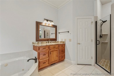 Stunning custom build, brick home, located in the gated and golf on Carolina Trace Country Club in North Carolina - for sale on GolfHomes.com, golf home, golf lot
