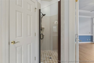 Stunning custom build, brick home, located in the gated and golf on Carolina Trace Country Club in North Carolina - for sale on GolfHomes.com, golf home, golf lot