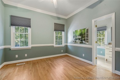 Stunning custom build, brick home, located in the gated and golf on Carolina Trace Country Club in North Carolina - for sale on GolfHomes.com, golf home, golf lot