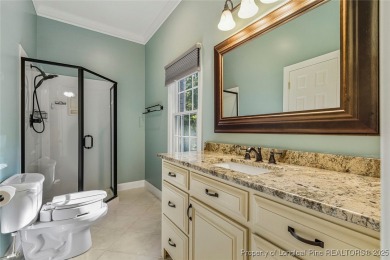 Stunning custom build, brick home, located in the gated and golf on Carolina Trace Country Club in North Carolina - for sale on GolfHomes.com, golf home, golf lot