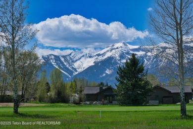 Enjoy clear Teton views from this wonderful home in Golf & on Jackson Hole Golf and Tennis Club in Wyoming - for sale on GolfHomes.com, golf home, golf lot