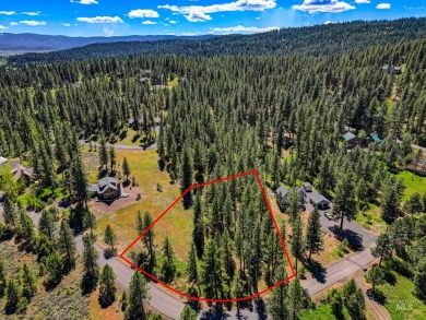 Gorgeous Valley and Mountain views with mature pine trees on Meadowcreek Golf Resort in Idaho - for sale on GolfHomes.com, golf home, golf lot