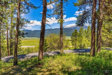 Gorgeous Valley and Mountain views with mature pine trees on Meadowcreek Golf Resort in Idaho - for sale on GolfHomes.com, golf home, golf lot