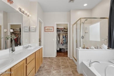 Beautiful single-level home with no interior steps features 3 on The Golf Club At Johnson Ranch in Arizona - for sale on GolfHomes.com, golf home, golf lot