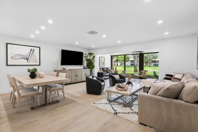 This contemporary townhouse, updated in 2022, effortlessly on Hunters Run Golf and Country Club in Florida - for sale on GolfHomes.com, golf home, golf lot