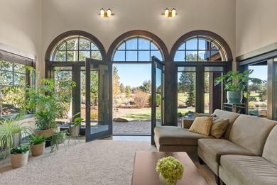 This Sun Forest-built home is perfectly positioned between the on The Club At Pronghorn Golf Course in Oregon - for sale on GolfHomes.com, golf home, golf lot