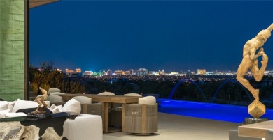 Architectural desert modern masterpiece set back from the street on The Summit Club in Nevada - for sale on GolfHomes.com, golf home, golf lot