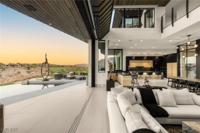 Architectural desert modern masterpiece set back from the street on The Summit Club in Nevada - for sale on GolfHomes.com, golf home, golf lot