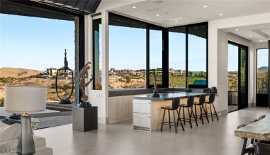 Architectural desert modern masterpiece set back from the street on The Summit Club in Nevada - for sale on GolfHomes.com, golf home, golf lot