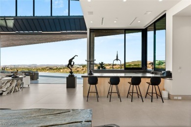 Architectural desert modern masterpiece set back from the street on The Summit Club in Nevada - for sale on GolfHomes.com, golf home, golf lot