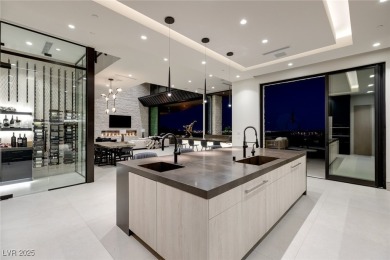 Architectural desert modern masterpiece set back from the street on The Summit Club in Nevada - for sale on GolfHomes.com, golf home, golf lot