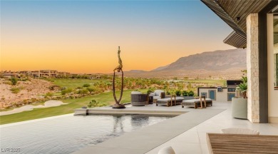 Architectural desert modern masterpiece set back from the street on The Summit Club in Nevada - for sale on GolfHomes.com, golf home, golf lot