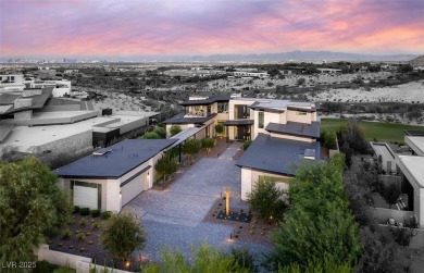 Architectural desert modern masterpiece set back from the street on The Summit Club in Nevada - for sale on GolfHomes.com, golf home, golf lot