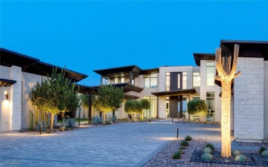 Architectural desert modern masterpiece set back from the street on The Summit Club in Nevada - for sale on GolfHomes.com, golf home, golf lot