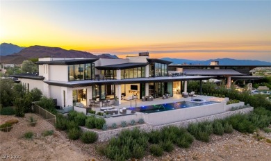 Architectural desert modern masterpiece set back from the street on The Summit Club in Nevada - for sale on GolfHomes.com, golf home, golf lot