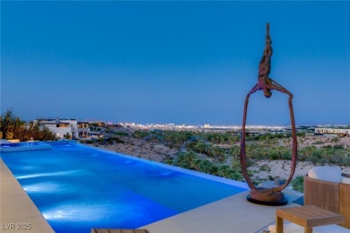 Architectural desert modern masterpiece set back from the street on The Summit Club in Nevada - for sale on GolfHomes.com, golf home, golf lot