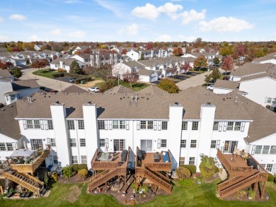 Gorgeous townhome that backs to Broken Arrow Golf Course, a pond on Broken Arrow Golf Club in Illinois - for sale on GolfHomes.com, golf home, golf lot