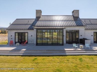 Stunning 4 bed, 4.5 bath Tributary Cabin with pond & Teton on Huntsman Springs Golf Club in Idaho - for sale on GolfHomes.com, golf home, golf lot