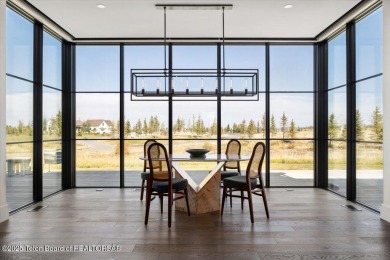 Stunning 4 bed, 4.5 bath Tributary Cabin with pond & Teton on Huntsman Springs Golf Club in Idaho - for sale on GolfHomes.com, golf home, golf lot