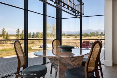 Stunning 4 bed, 4.5 bath Tributary Cabin with pond & Teton on Huntsman Springs Golf Club in Idaho - for sale on GolfHomes.com, golf home, golf lot