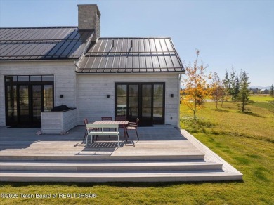 Stunning 4 bed, 4.5 bath Tributary Cabin with pond & Teton on Huntsman Springs Golf Club in Idaho - for sale on GolfHomes.com, golf home, golf lot