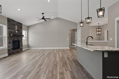 Home is currently being built with approximately 2-3 months on Copper Ridge Golf Club in Michigan - for sale on GolfHomes.com, golf home, golf lot