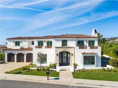 This 2019-built Spanish-style masterpiece is situated in the on Trump National Golf Course in California - for sale on GolfHomes.com, golf home, golf lot