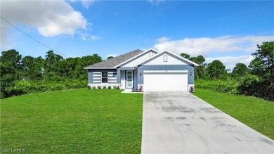 Brand new concrete block house with four (4) bedrooms, two (2) on Mirror Lakes Golf Club in Florida - for sale on GolfHomes.com, golf home, golf lot