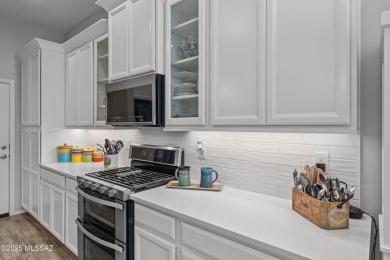 Immaculate San Bernardino model, built in 2021, brimming with on Canoa Ranch Golf Club in Arizona - for sale on GolfHomes.com, golf home, golf lot